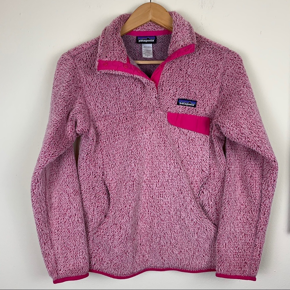Patagonia Retool Fleece Pullover Sweater Jacket Pink XS